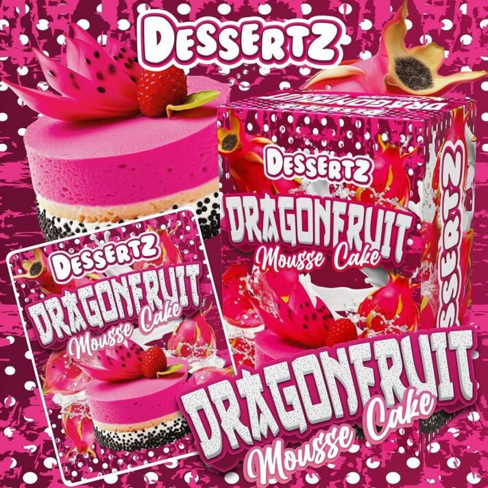 Dragonfruit Mousse Cake